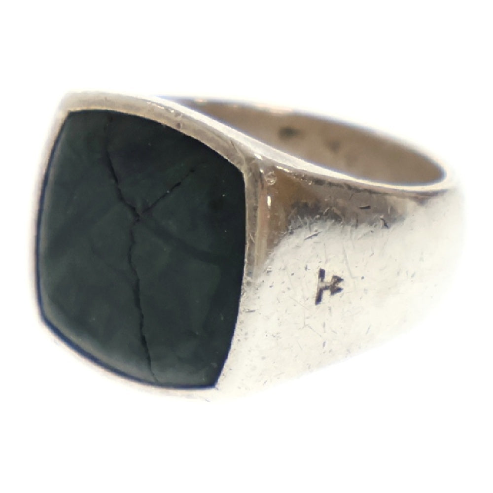 TOMWOOD(トムウッド) CUSHION GREEN MARBLE グリーンマーブル シルバーリング 10号