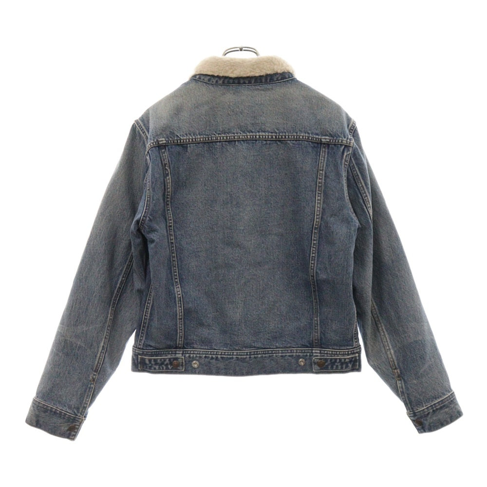 CELINE(セリーヌ) TRUCKER JACKET IN VINTAGE STONE DENIM 2Q028642E ボア トラッカーデニムジャケット ブルー