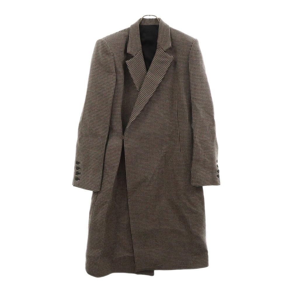 Egon Lab.(エゴンラボ) 21AW 千鳥柄チェスターコート ロングコート ブラウン