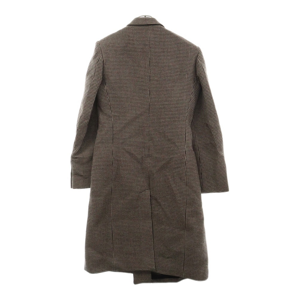 Egon Lab.(エゴンラボ) 21AW 千鳥柄チェスターコート ロングコート ブラウン