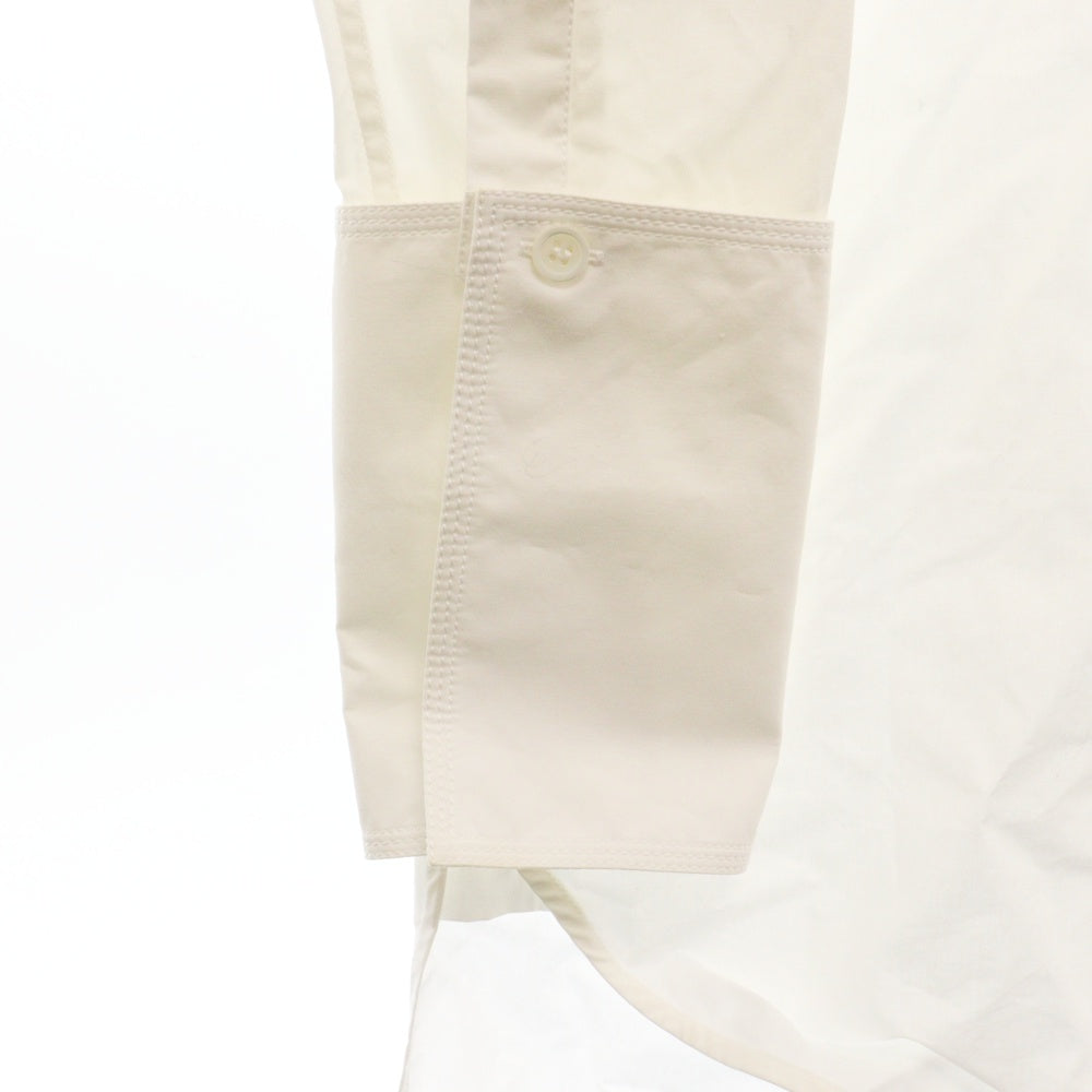LOEWE(ロエベ) DECONSTRUCTED SHIRT DRESS S359Y09X99 アナグラム刺繍 デコンストラクト シャツドレス ホワイト レディース