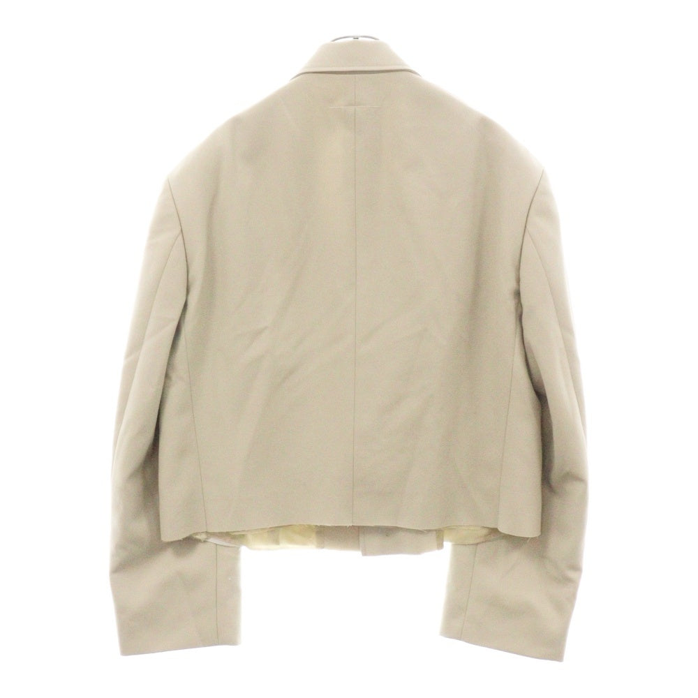 MM6 Maison Margiela(エムエムシックスメゾンマルジェラ) ボックスシルエット オーバーサイズ シングルジャケット ホワイト S62BN0083 S78357