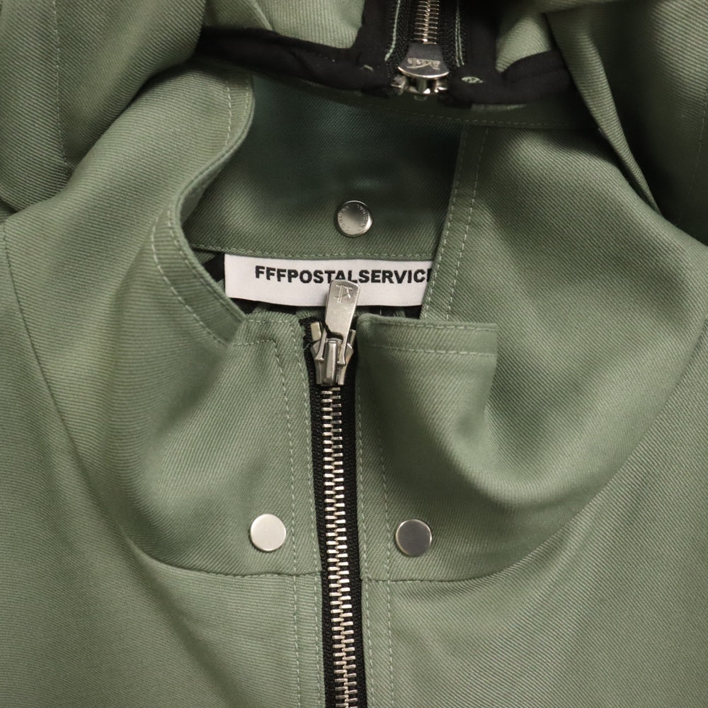 FFFPOSTALSERVICE(トリプルエフポスタルサービス) Parachute jacket パラシュートジャケット ジップアップジャケット グリーン