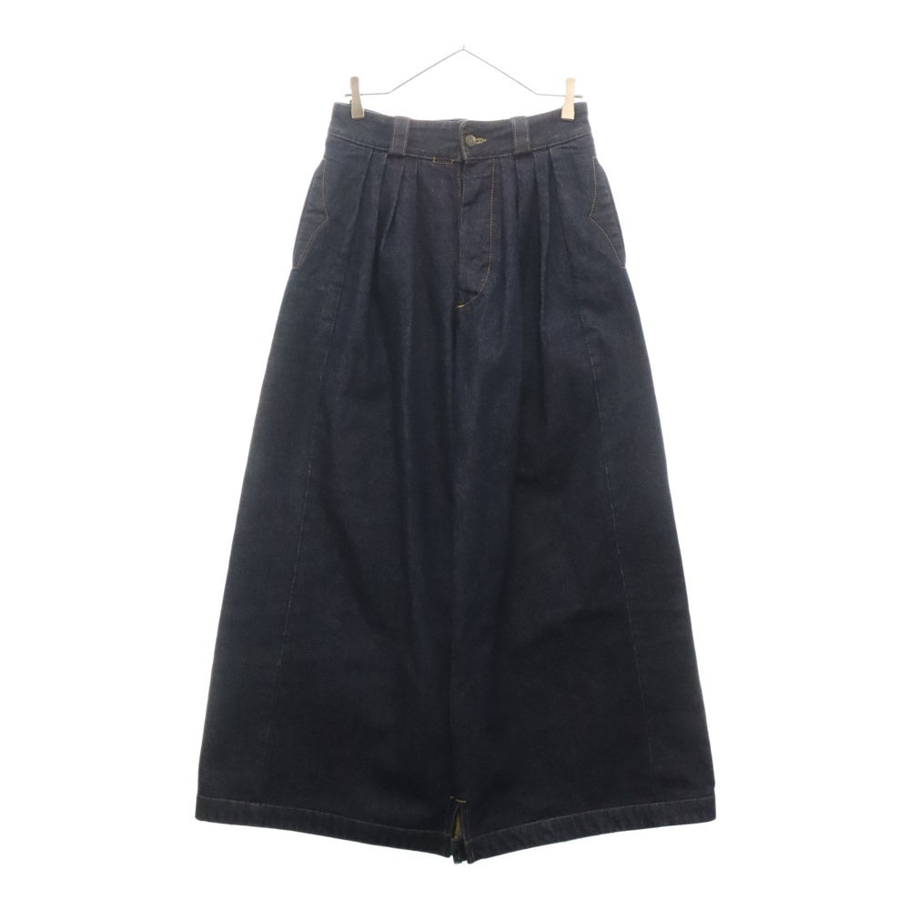 Maison Margiela(メゾンマルジェラ) ワイドデニム クロップドパンツ インディゴ S51KA0570