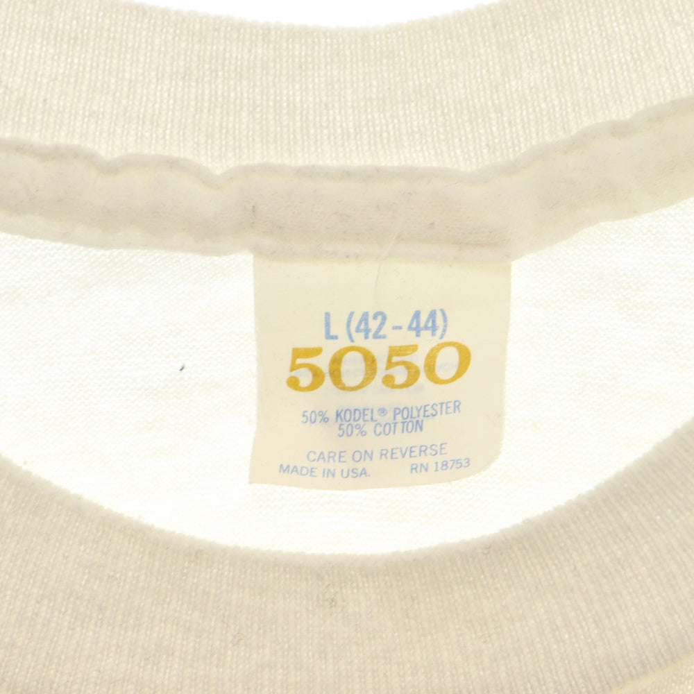 VINTAGE(ヴィンテージ) 80S ローリングストーンズ アンディ ウォーホル タイプ 北アメリカ ワールドツアー 半袖Tシャツ カットソー ホワイト