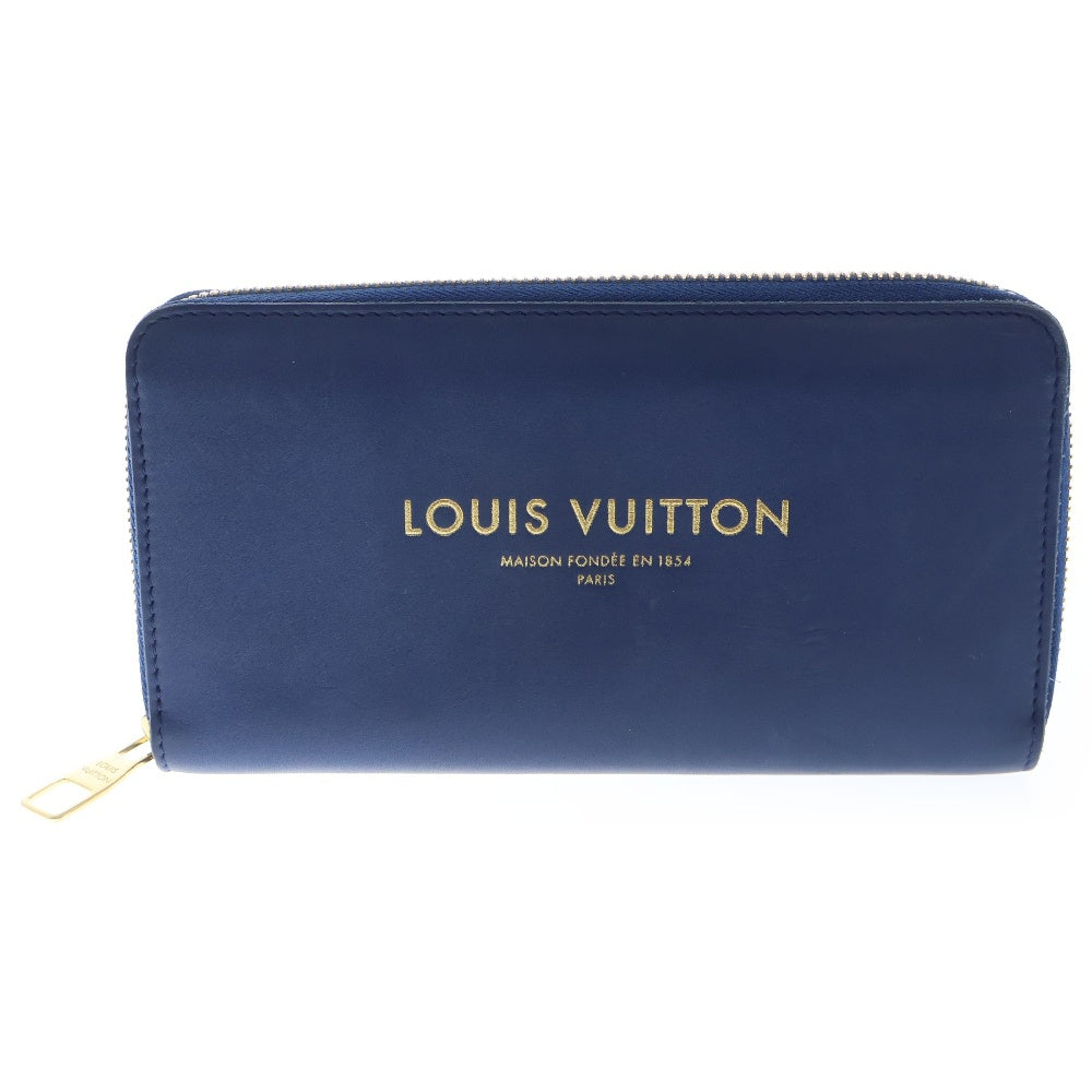LOUIS VUITTON(ルイヴィトン) フライトバッグパナーム ジッピーウォレット 長財布 ブルー M58044
