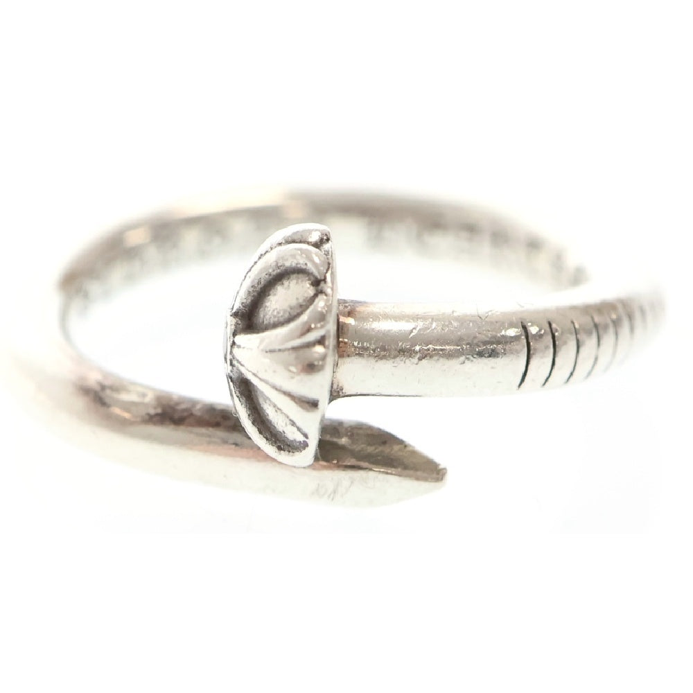 CHROME HEARTS(クロムハーツ) NAIL CRSBALL DMND ネイルクロスボール アフター1ダイヤ シルバーリング 15号