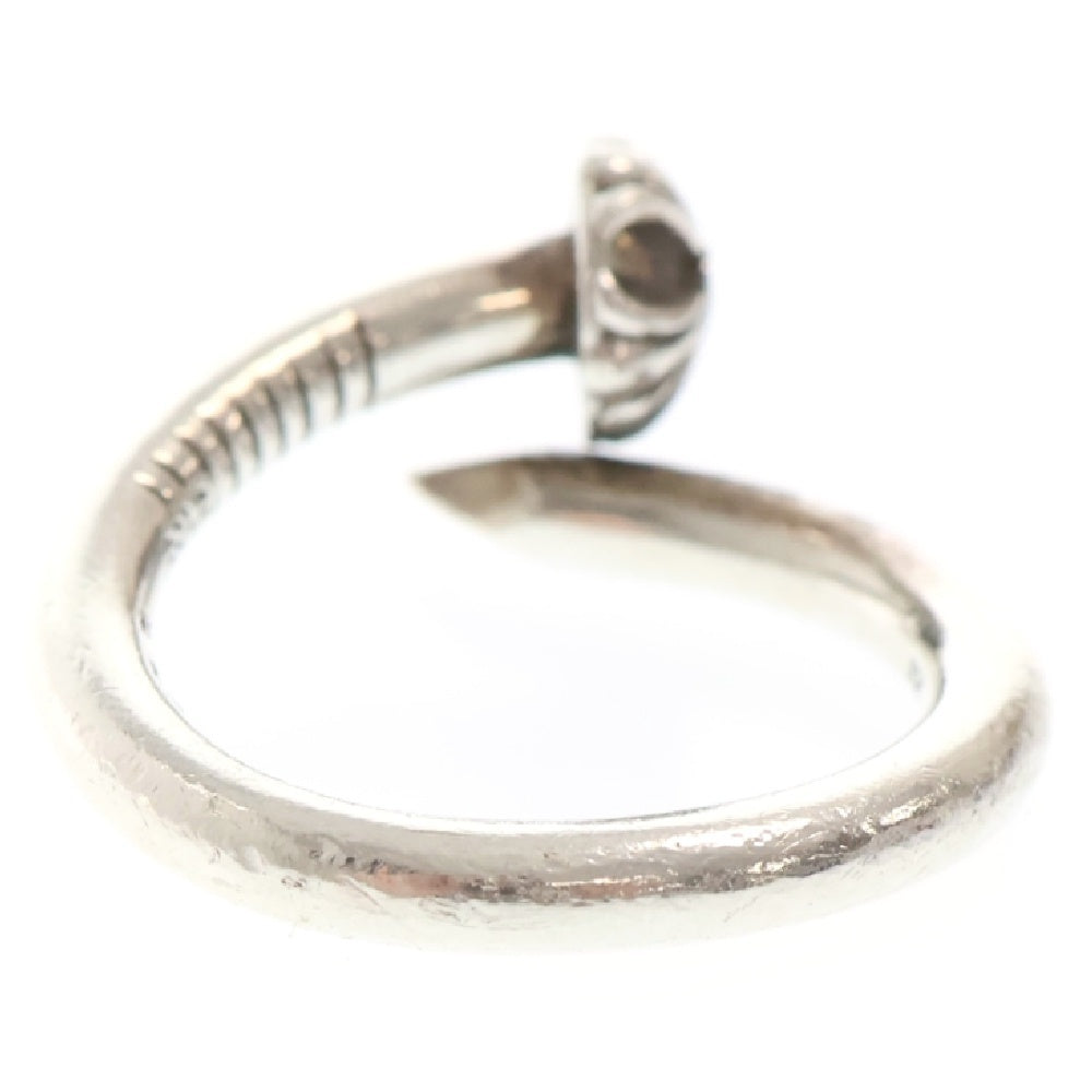 CHROME HEARTS(クロムハーツ) NAIL CRSBALL DMND ネイルクロスボール アフター1ダイヤ シルバーリング 15号