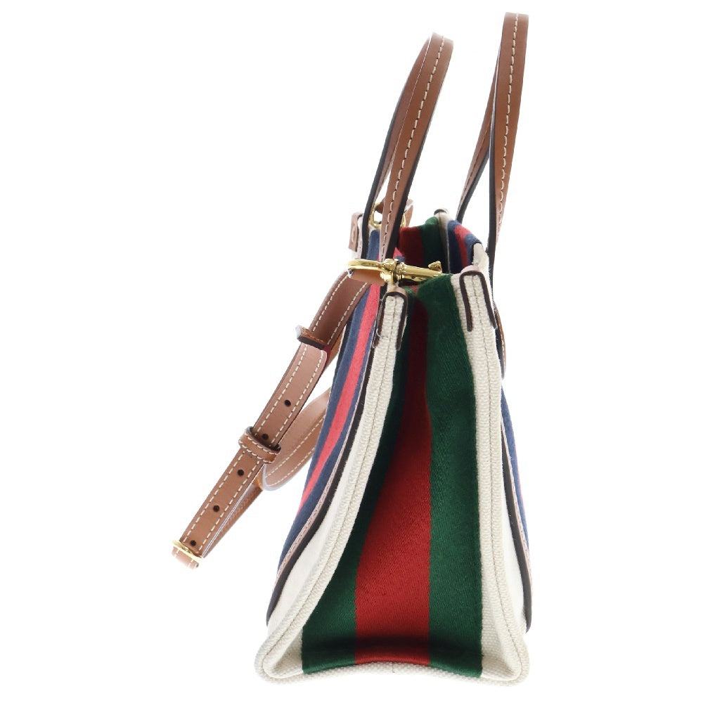GUCCI(グッチ) インターロッキンG 2WAYミニトートバッグ ショルダーバッグ ホワイト 727735