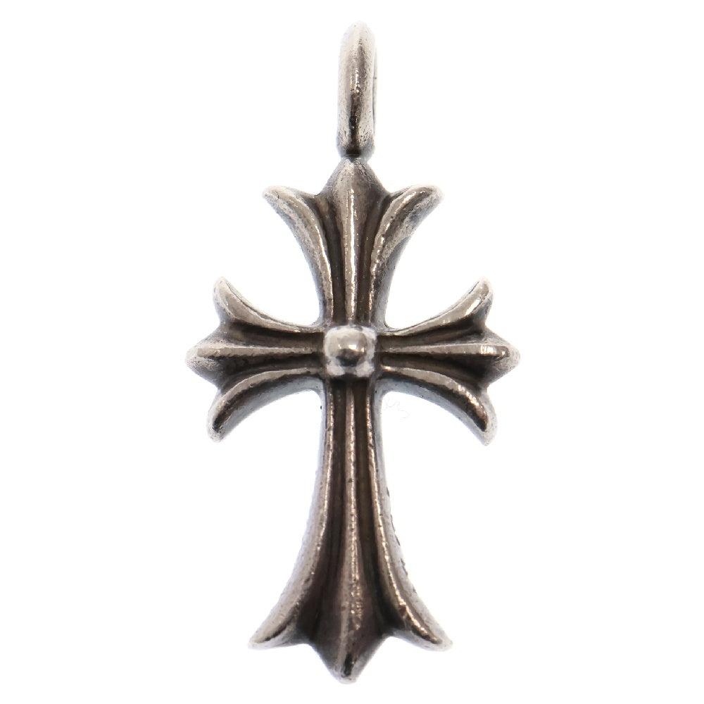 CHROME HEARTS(クロムハーツ) TNY CRSF P DMND タイニーファットクロス PAVEダイヤ ペンダント シルバーネックレストップ シルバー