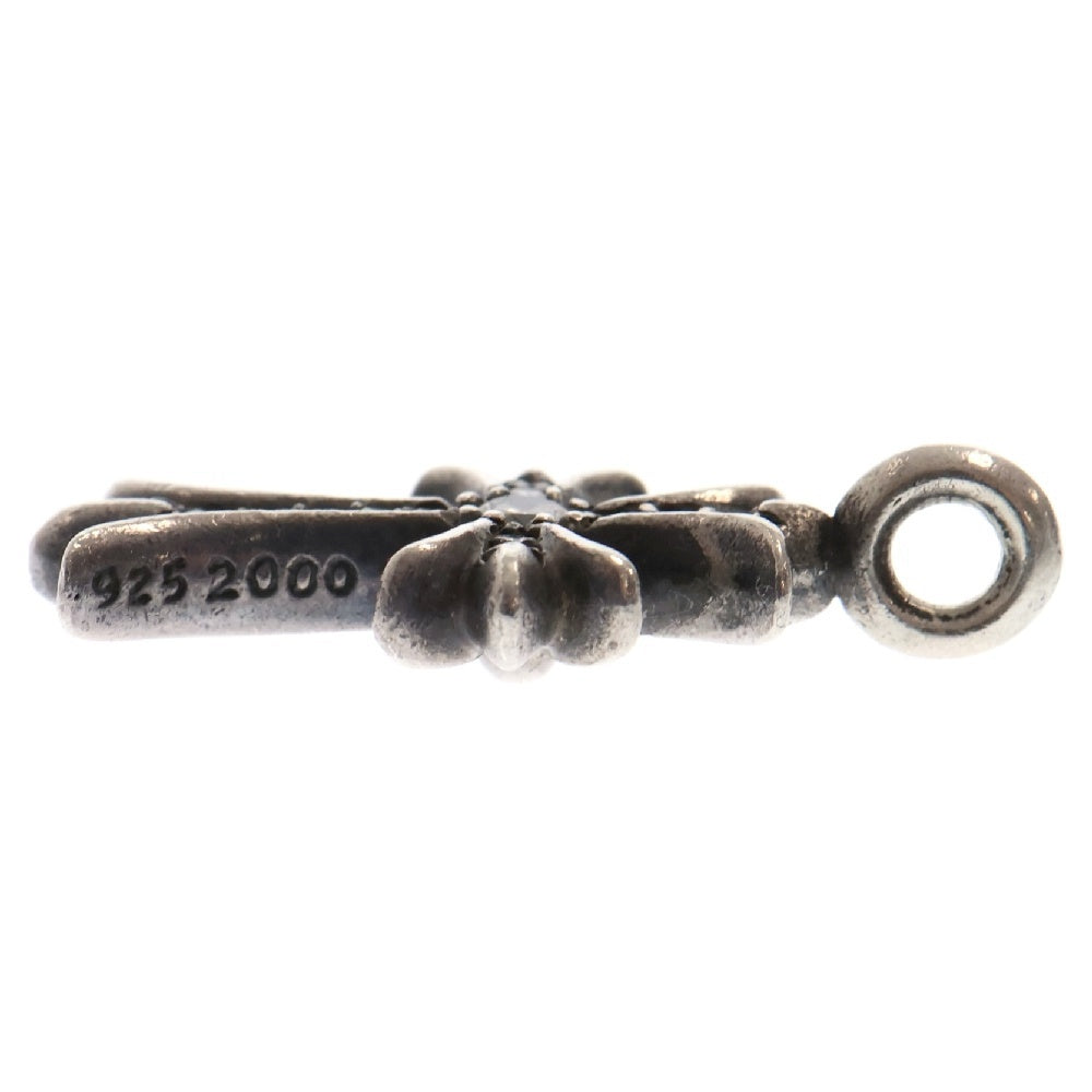 CHROME HEARTS(クロムハーツ) TNY CRSF P DMND タイニーファットクロス PAVEダイヤ ペンダント シルバーネックレストップ シルバー