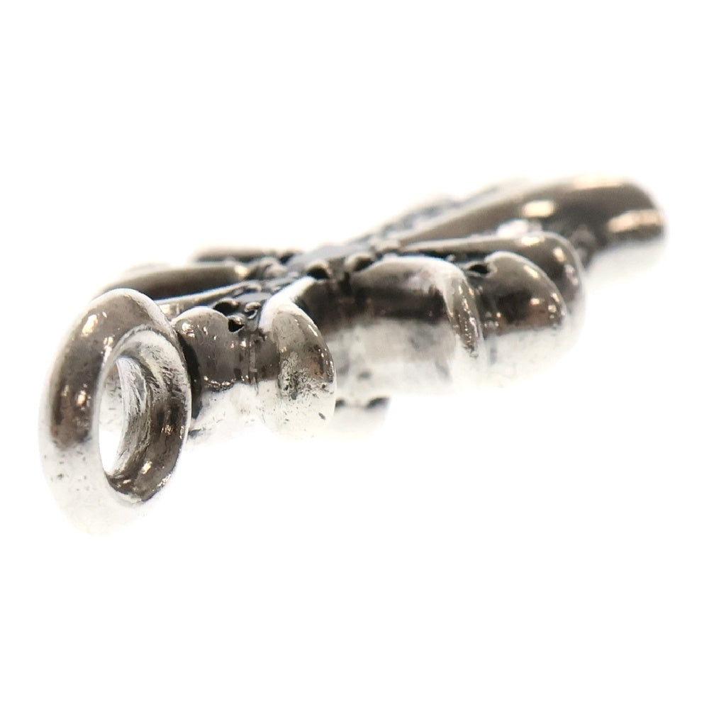 CHROME HEARTS(クロムハーツ) TNY CRSF P DMND タイニーファットクロス PAVEダイヤ ペンダント シルバーネックレストップ シルバー