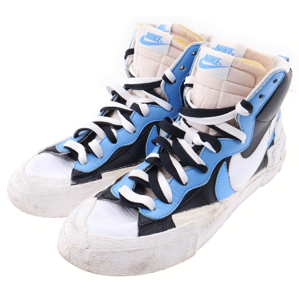 NIKE(ナイキ) ×SACAI BLAZER MID BV0072-001 サカイ ブレザーミッド ハイカットスニーカー ブルー/ブラック US9/27cm