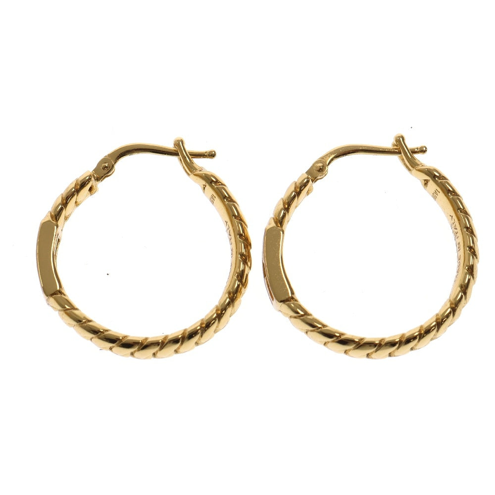 FENDI(フェンディ) FFロゴ バゲット フープピアス ゴールド