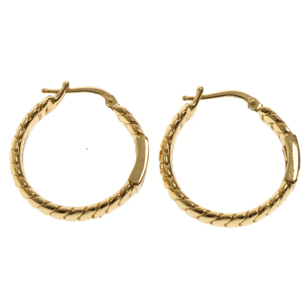 FENDI(フェンディ) FFロゴ バゲット フープピアス ゴールド