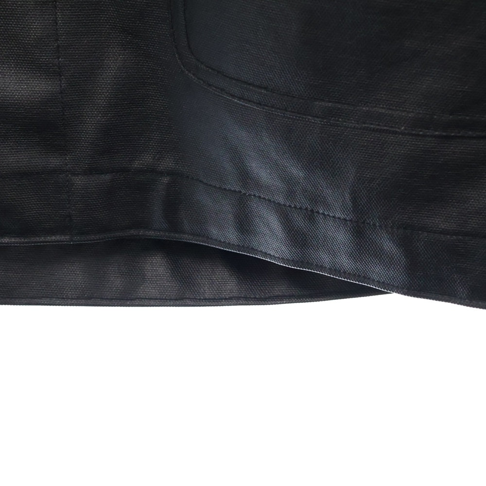 eYe COMME des GARCONS JUNYA WATANABE MAN(アイ コム デ ギャルソン ジュンヤ ワタナベ マン) 24SS カーハート ウレタンコーティング ワークチョアー カバーオールコート ブラック WM-J901
