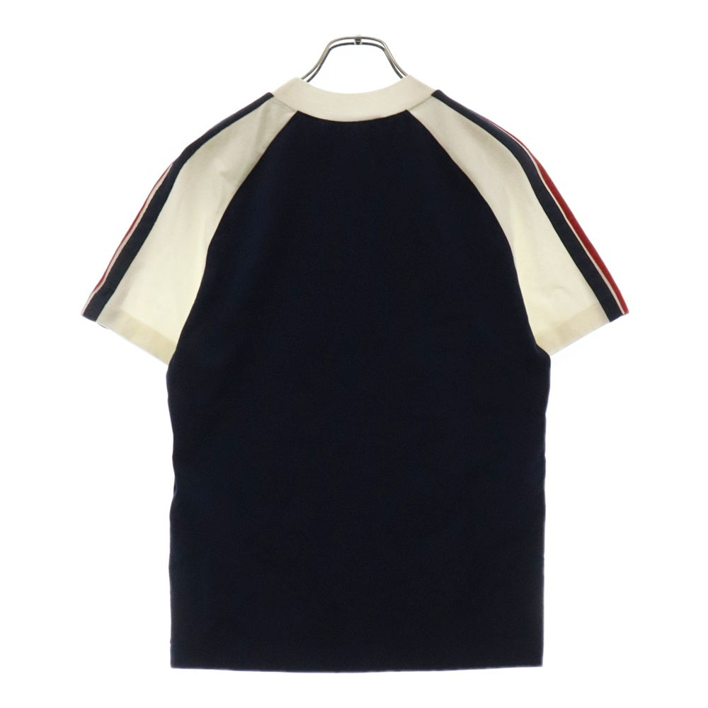 GUCCI(グッチ) パッチ付き サイドライン 半袖Tシャツ カットソー ネイビー 752191 XJFR5