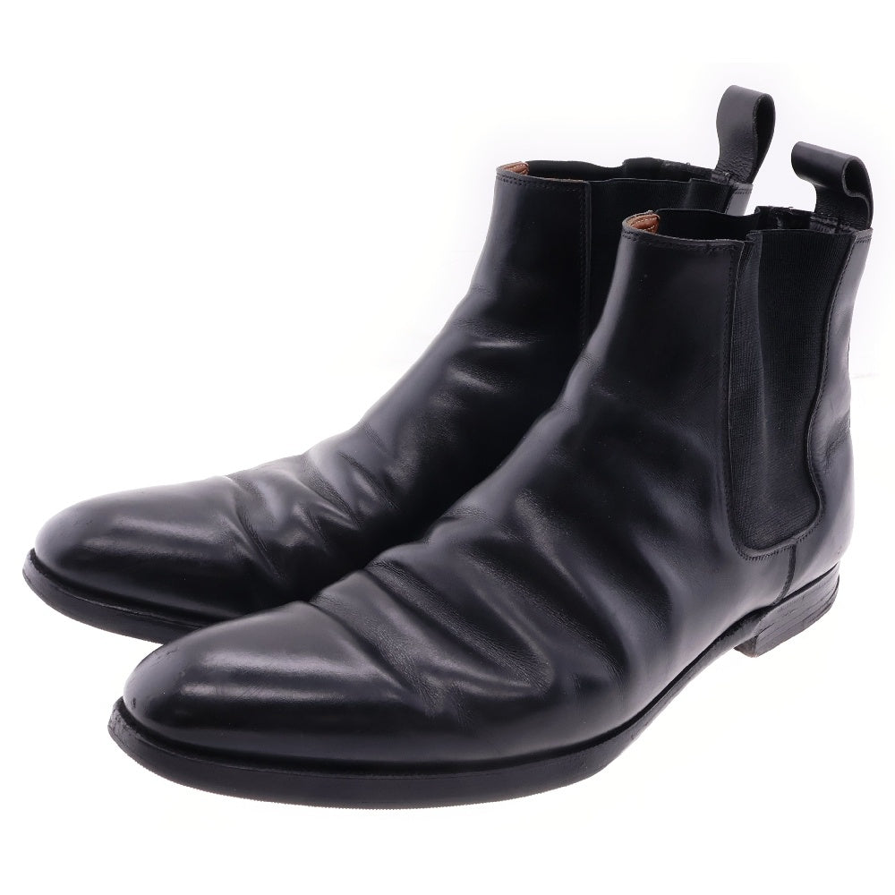 Crockett&Jones(クロケットアンドジョーンズ) サイドゴア チェルシーブーツ ブラック