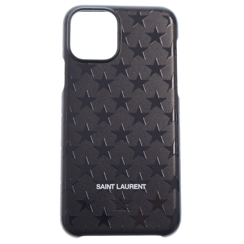 SAINT LAURENT PARIS(サンローランパリ) iphone 11 Star Case アイフォンケース 総柄スター ブラック 695695