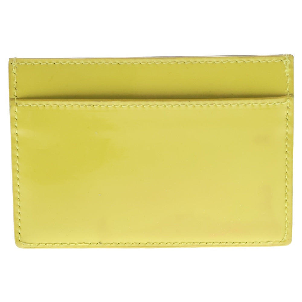 YVES SAINT LAURENT(イヴサンローラン) パテントレザー カードケース パスケース イエロー 552908 レディース