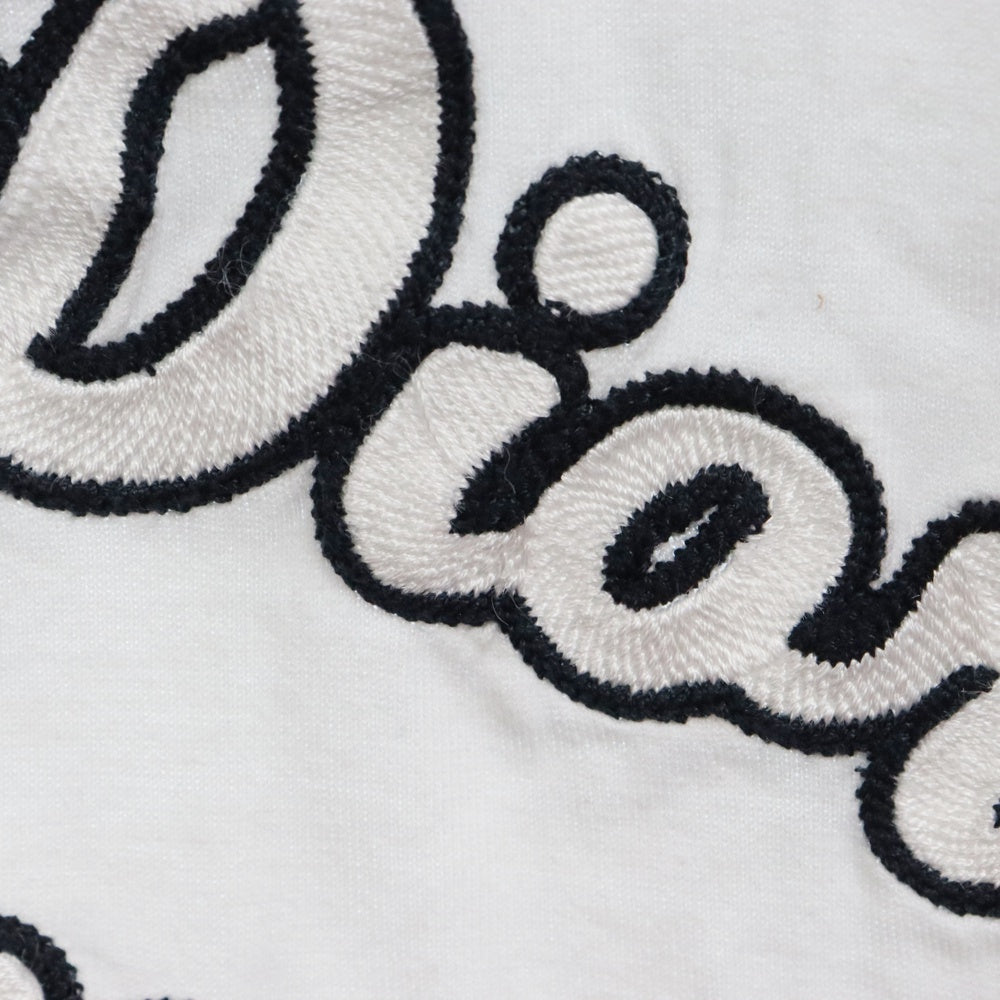 DIOR(ディオール) 22SS ATELIER OVERSIZED TEE アトリエ ロゴ刺繍オーバーサイズ Tシャツ 半袖カットソー ホワイト/ネイビー 213J635A0677