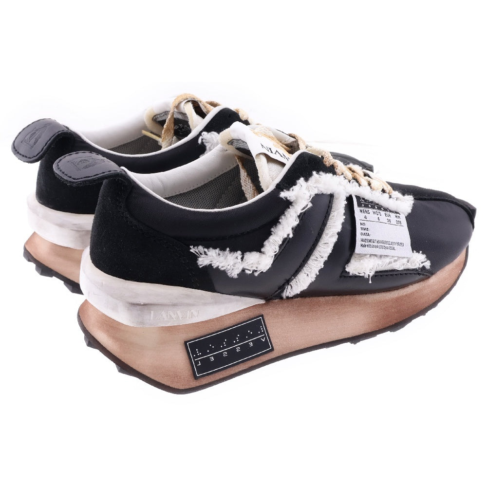 LANVIN(ランバン) ×VESSEL Nylon Bumper Sneakers ベッセル ナイロン バンパー ローカットスニーカー シューズ レディース ブラック/ホワイト