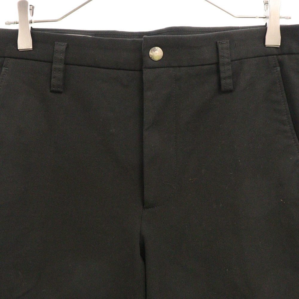 GUCCI(グッチ) 18SS サイドライン ギャバジンパンツ テーパード 裾ジップ ブラック 495695