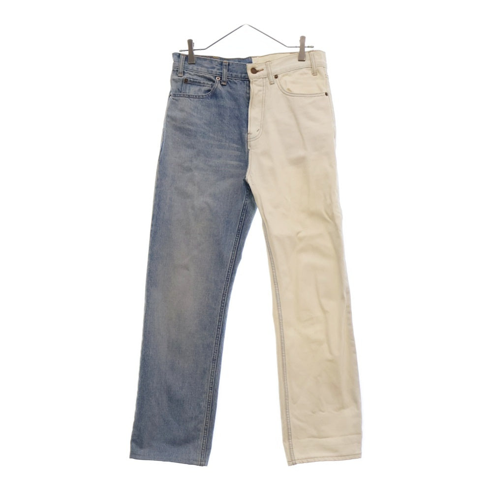 CELINE(セリーヌ) 21SS バイカラーツートーンデニムパンツ 2N316864M インディゴ/ホワイト