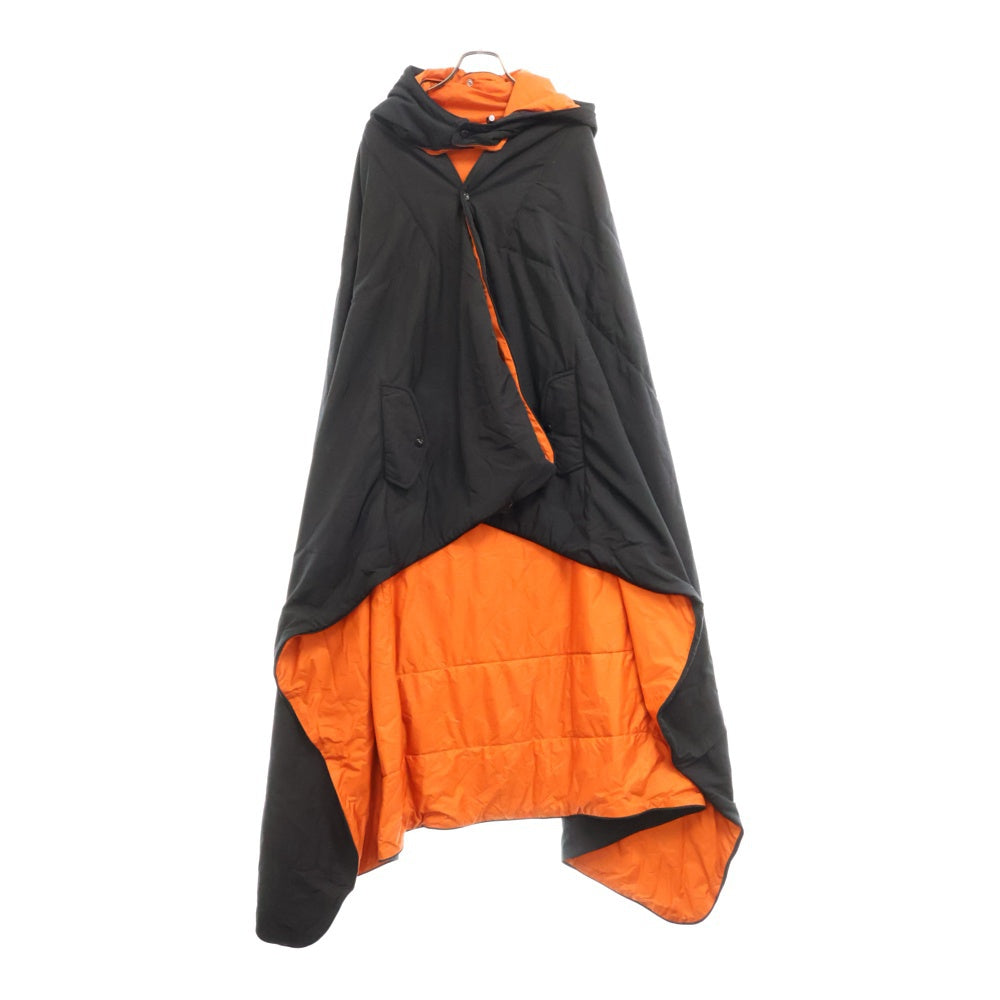RAF SIMONS(ラフシモンズ) Antwerp RAVE BLANKET CAPE バックアントワーププリント ブランケット ケープコート ブラック