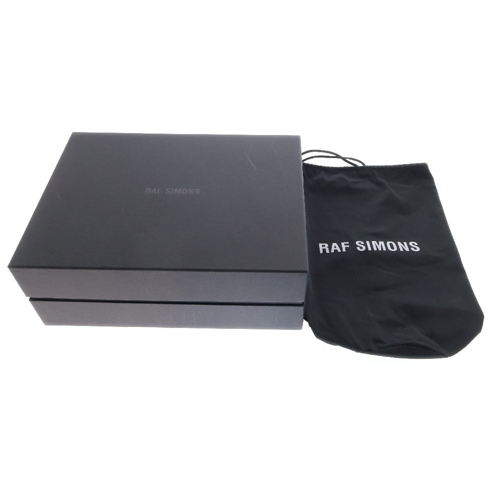 RAF SIMONS(ラフシモンズ) Antwerp RAVE BLANKET CAPE バックアントワーププリント ブランケット ケープコート ブラック