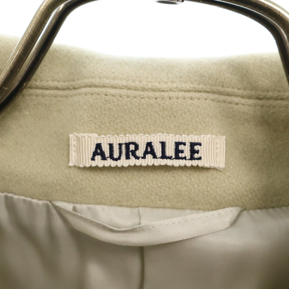 AURALEE(オーラリー) 24AW SPONGE WOOL MELTON P COAT スポンジウール メルトン Pコート イエロー A24AC02SB