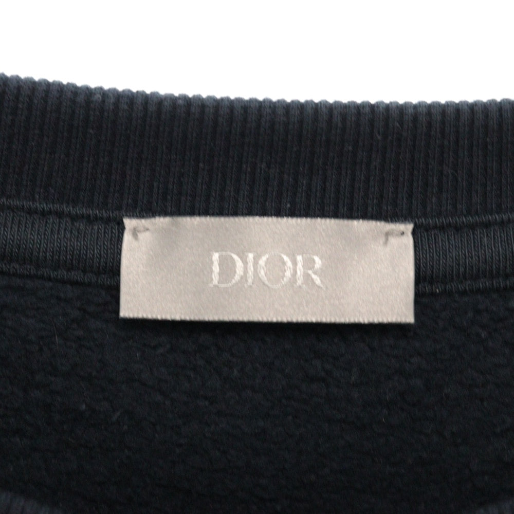 DIOR(ディオール) 24AW ×LEWIS HAMILTON ルイスハミルトン クルーネックスウェットトレーナー ネイビー 513J670A0531