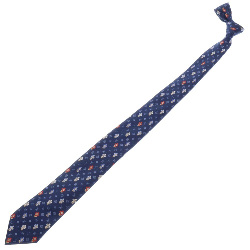 LOUIS VUITTON(ルイヴィトン) クラヴァット ソー ヴィヴィエンヌ モノグラム ネクタイ M76322 ブルー