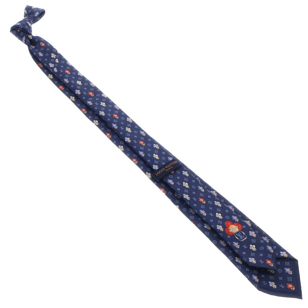 LOUIS VUITTON(ルイヴィトン) クラヴァット ソー ヴィヴィエンヌ モノグラム ネクタイ M76322 ブルー