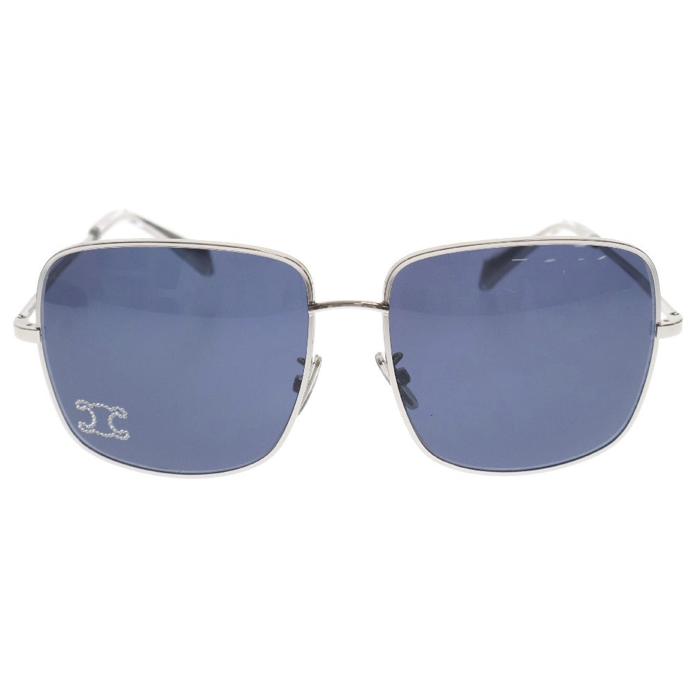 CELINE(セリーヌ) ラインストーン トリオンフ メタルフレームサングラス アイウェア 眼鏡 CL40284U シルバー/ブラック