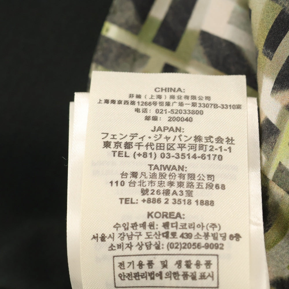 FENDI(フェンディ) 裏地 FF総柄 2B テーラードジャケット FJ0853 ブラック