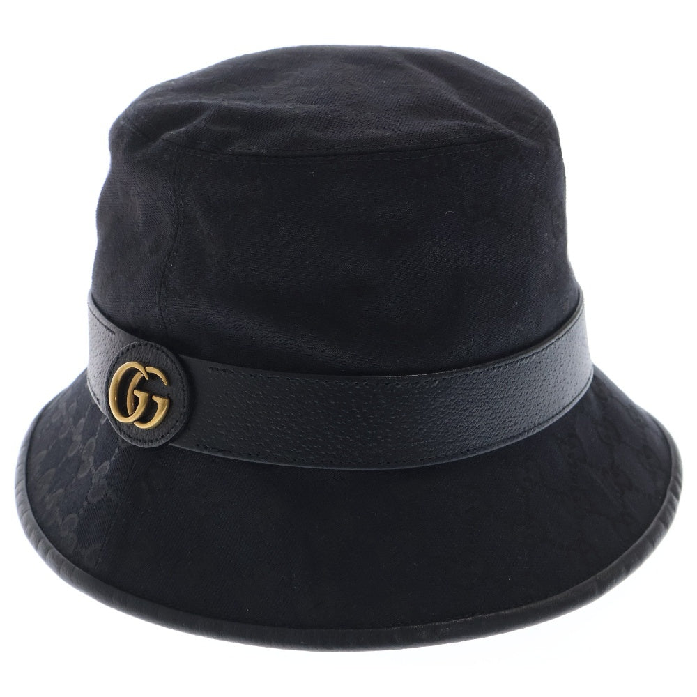 GUCCI(グッチ) オリジナル GGキャンバス バケットハット 576587 4HG53 ブラック