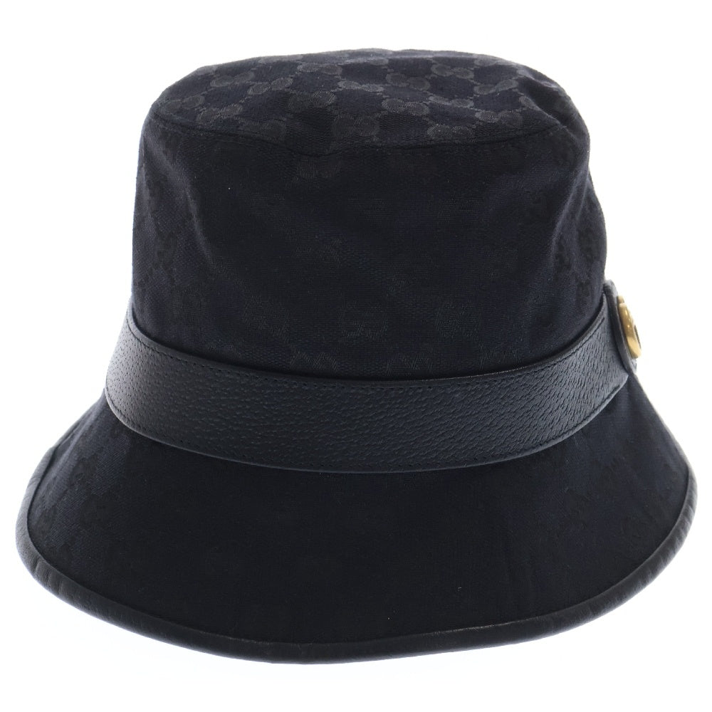 GUCCI(グッチ) オリジナル GGキャンバス バケットハット 576587 4HG53 ブラック