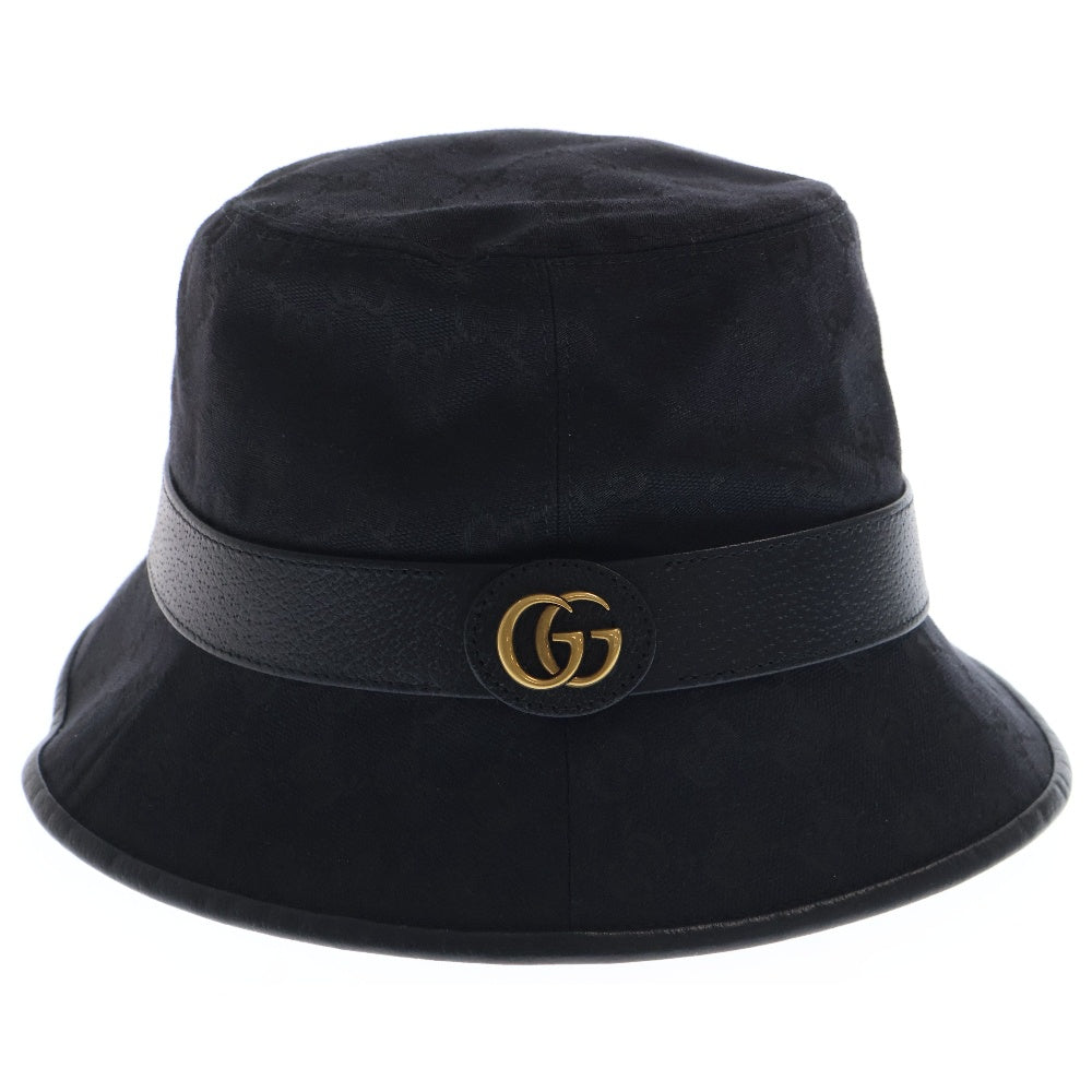 GUCCI(グッチ) オリジナル GGキャンバス バケットハット 576587 4HG53 ブラック