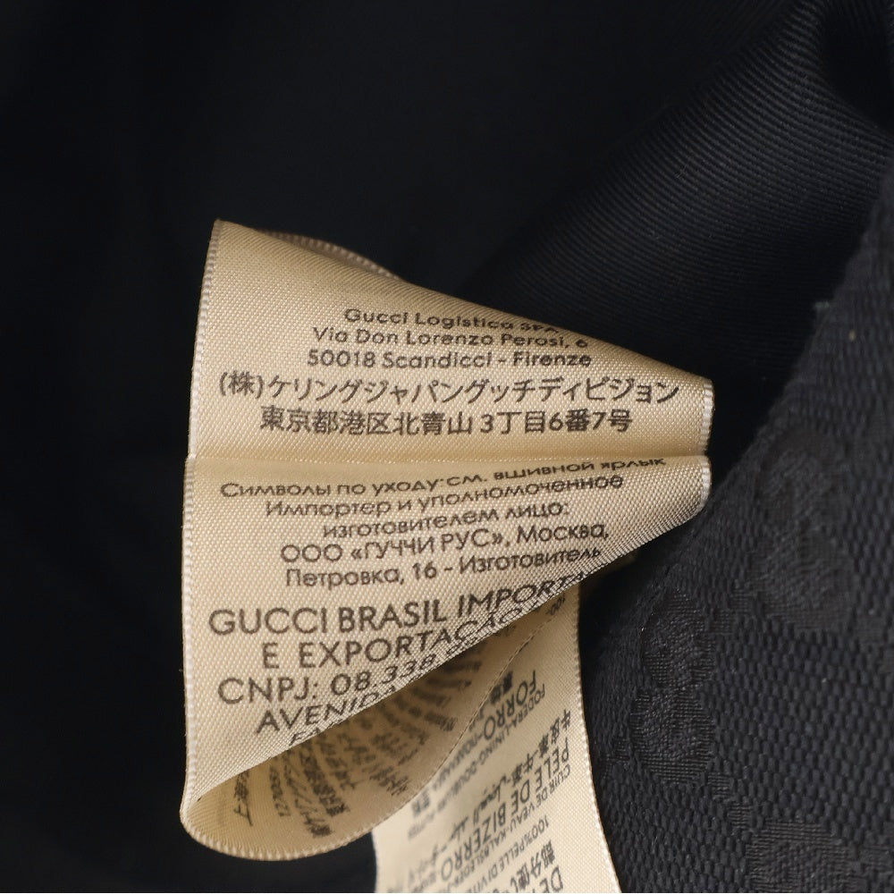 GUCCI(グッチ) オリジナル GGキャンバス バケットハット 576587 4HG53 ブラック