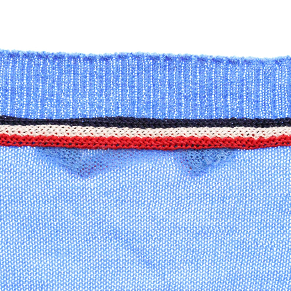 MONCLER GAMME BLEU(モンクレール・ガム・ブルー) MAGLIONE TRICOT カシミヤ 長袖ニットセーター C23919005100 ブルー