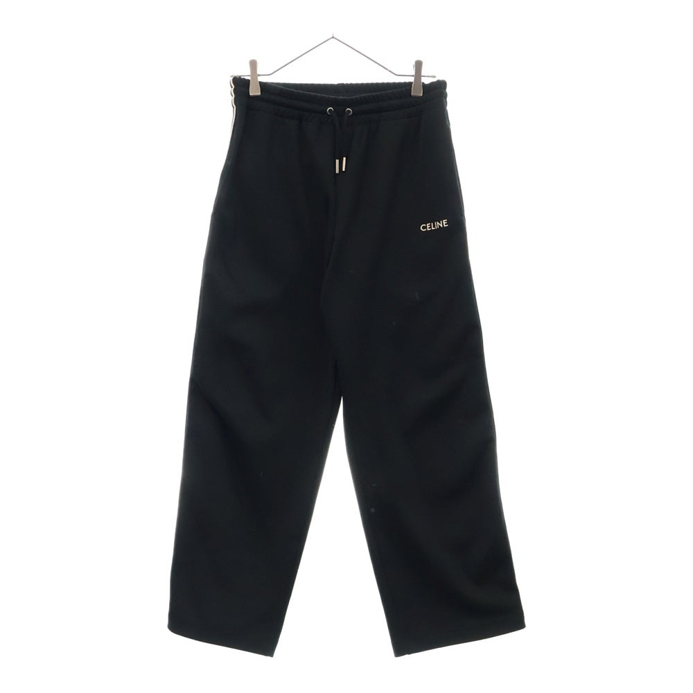 CELINE(セリーヌ) 21AW ダブルフェイスサイドラインパンツ トラックパンツ 2Z099121O ブラック