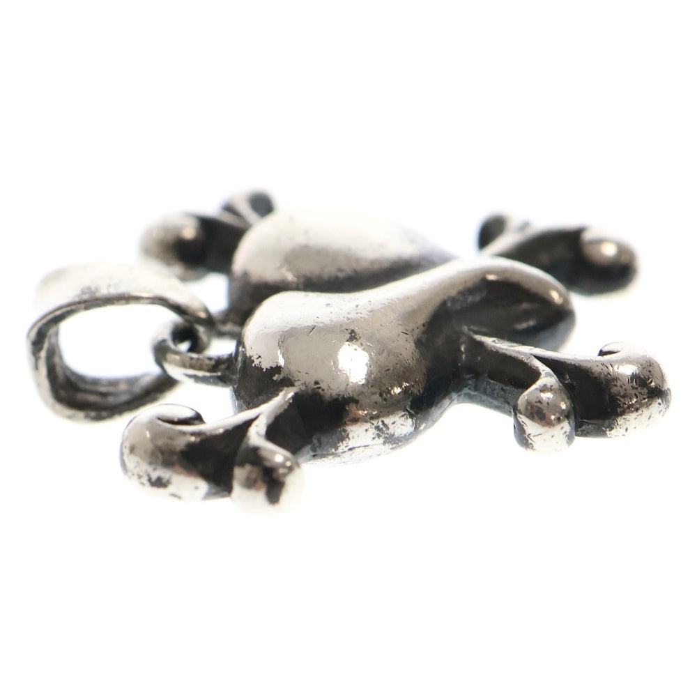 Travis Walker(トラヴィスワーカー) HEART AND CROSS BONES PENDANT ハートアンド クロスボーン チャーム ペンダント ネックレストップ シルバー