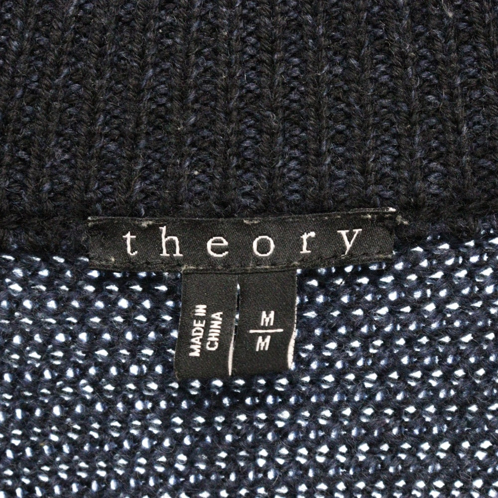 theory(セオリー) ジップアップ ドライバーズニットジャケット 02‐4303018 ネイビー