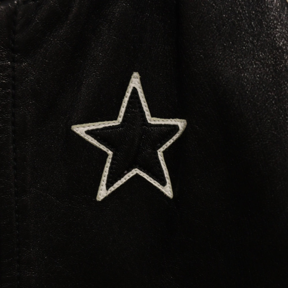 GIVENCHY(ジバンシィ) 17SS スターパッチ付き スタジアムジャケット スタジャン ブラック 17S 0309 446
