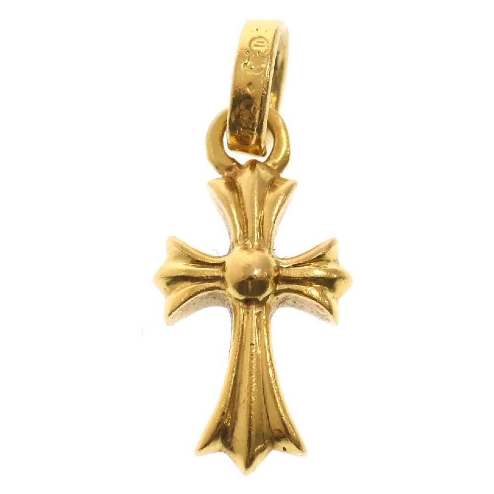 CHROME HEARTS(クロムハーツ) 22K CRS BBYFAT P/DIA ベイビーファットクロス PAVEダイヤ ペンダントトップ ゴールド BCA035