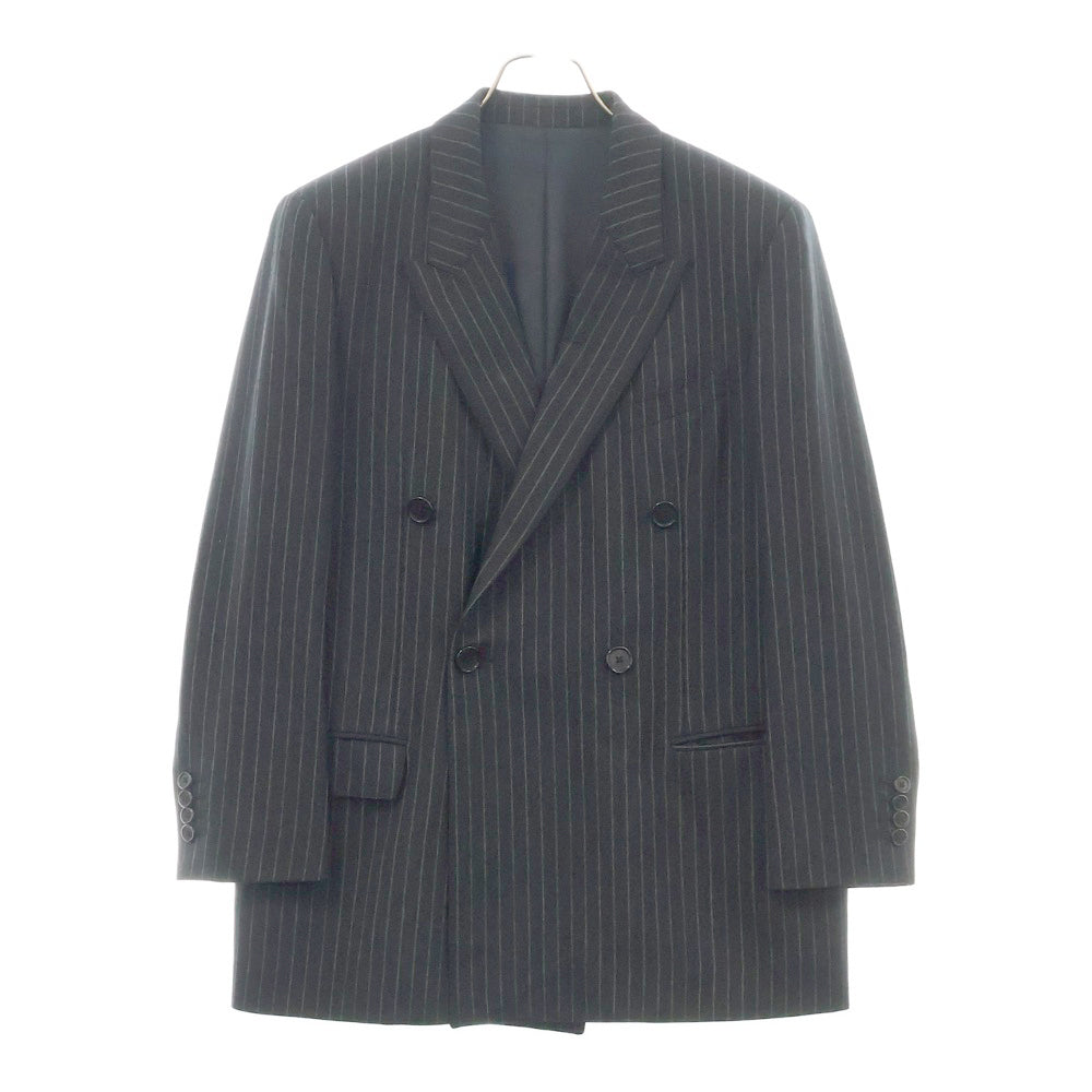 CELINE(セリーヌ) 21SS チョークストライプ レクタングル ダブルブレストジャケット ブラック 2V25D219M