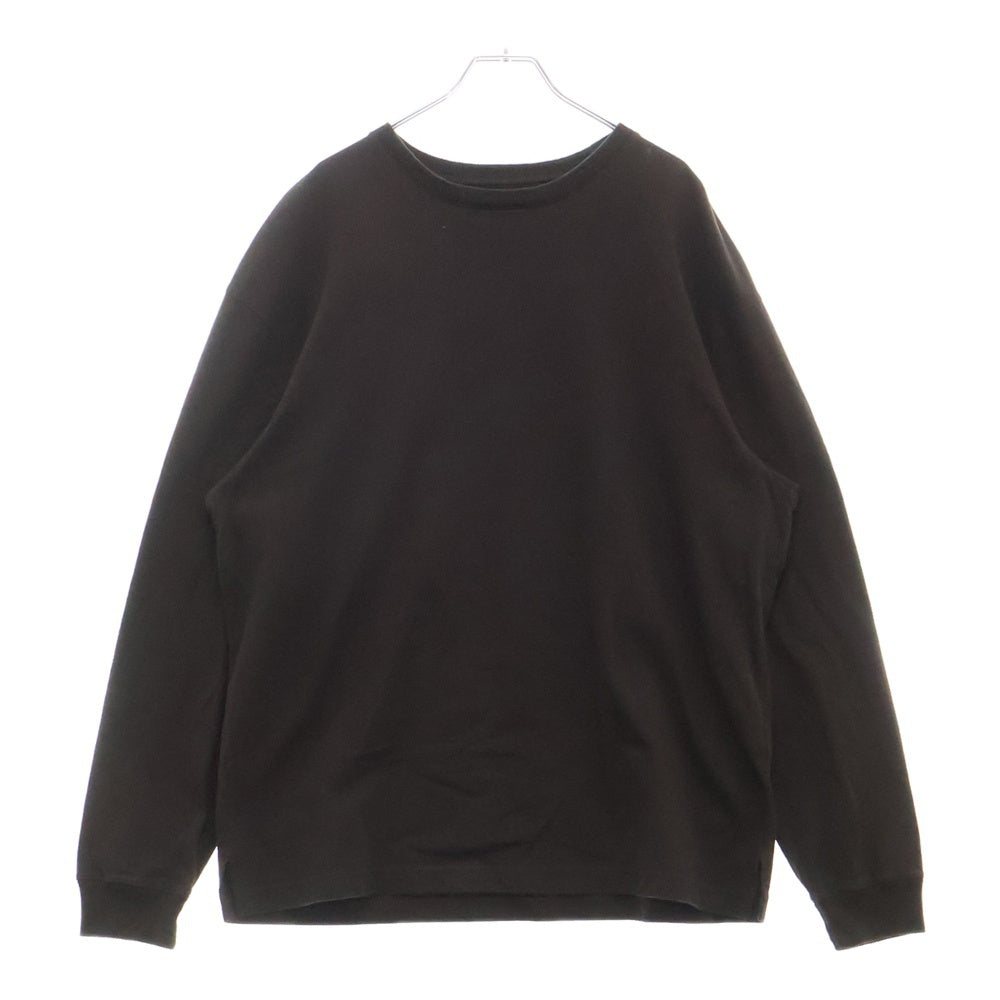BOTTEGA VENETA(ボッテガヴェネタ) クルーネック ロングスリーブカットソー オーバーサイズ長袖Tシャツ ブラウン 625983 VF1U0
