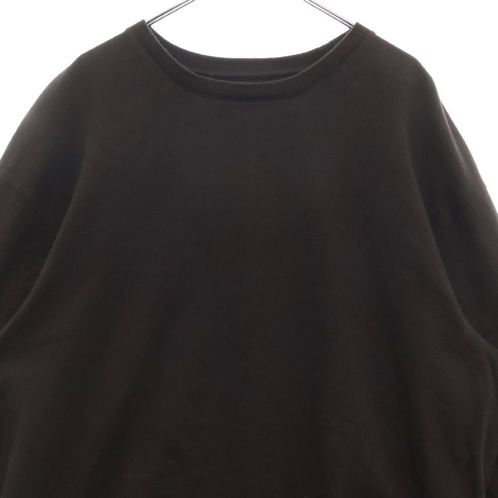 BOTTEGA VENETA(ボッテガヴェネタ) クルーネック ロングスリーブカットソー オーバーサイズ長袖Tシャツ ブラウン 625983 VF1U0