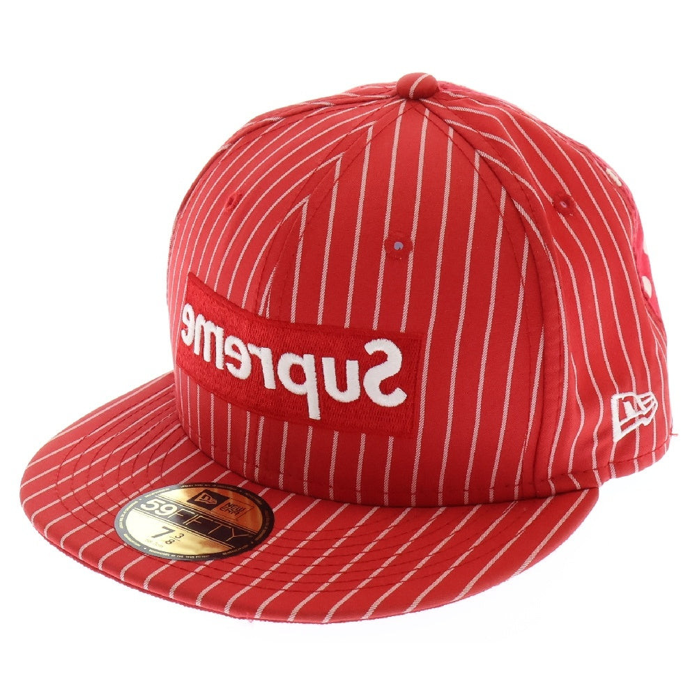 SUPREME(シュプリーム) 14SS ×COMME des GARCONS SHIRT NewEra Box Logo Cap ×コムデギャルソン ニューエラ ボックスロゴ ベースボールキャップ レッド